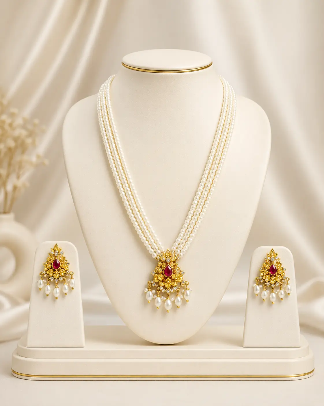 Pearl Rani Necklace Set
