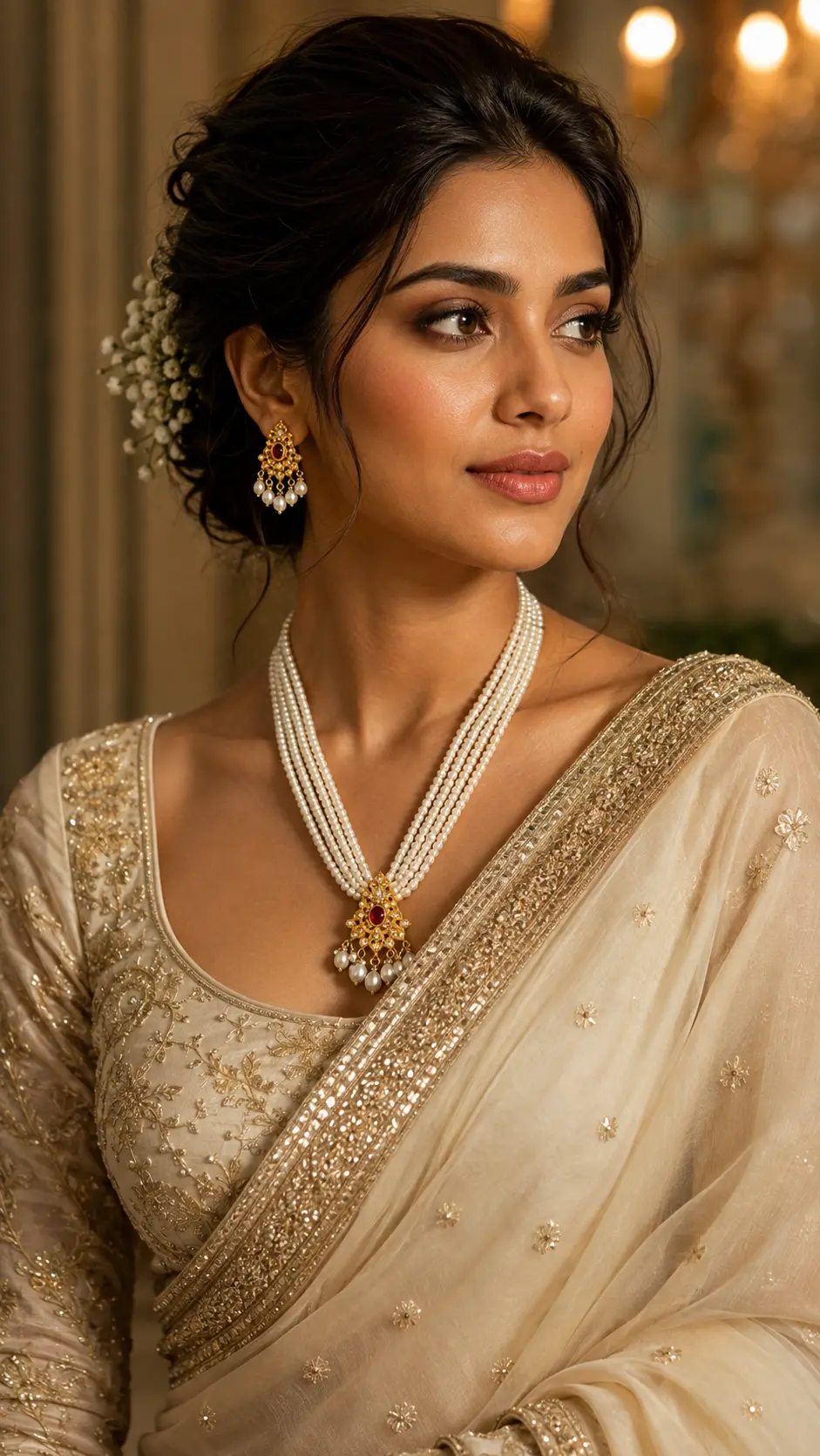 Pearl Rani Necklace Set alternate view